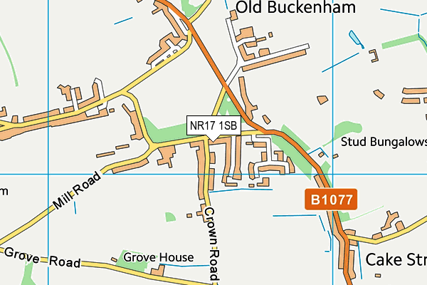NR17 1SB map - OS VectorMap District (Ordnance Survey) NR17 1SB map - OS VectorMap District (Ordnance Survey)