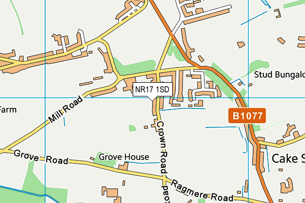NR17 1SD map - OS VectorMap District (Ordnance Survey) NR17 1SD map - OS VectorMap District (Ordnance Survey)
