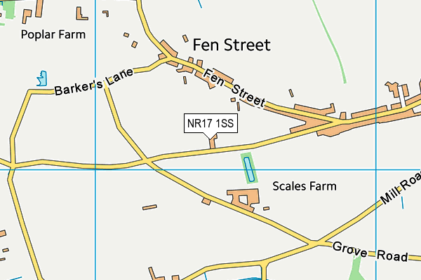 NR17 1SS map - OS VectorMap District (Ordnance Survey) NR17 1SS map - OS VectorMap District (Ordnance Survey)