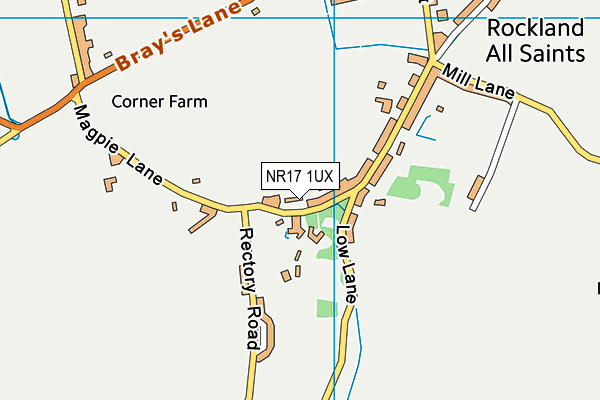 NR17 1UX map - OS VectorMap District (Ordnance Survey) NR17 1UX map - OS VectorMap District (Ordnance Survey)