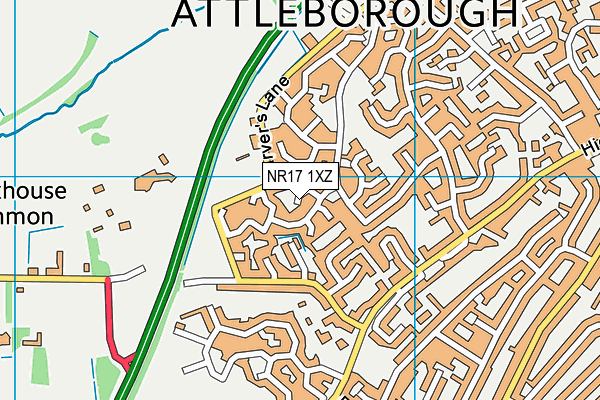 NR17 1XZ map - OS VectorMap District (Ordnance Survey) NR17 1XZ map - OS VectorMap District (Ordnance Survey)