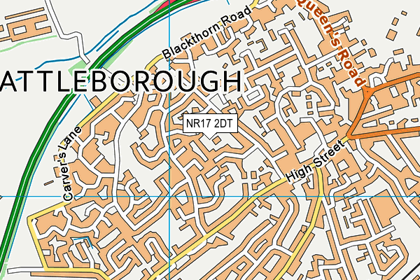 NR17 2DT map - OS VectorMap District (Ordnance Survey) NR17 2DT map - OS VectorMap District (Ordnance Survey)
