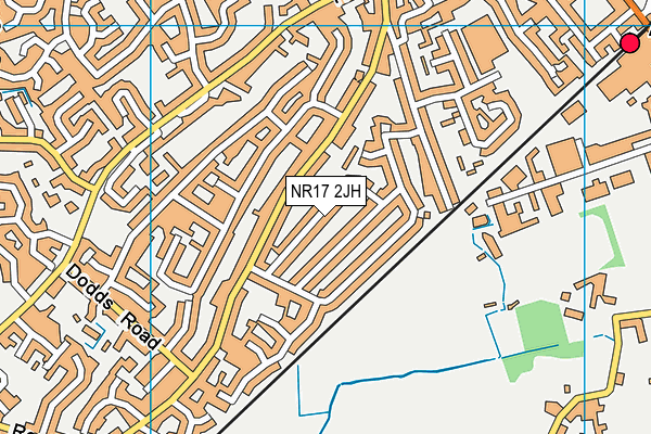 NR17 2JH map - OS VectorMap District (Ordnance Survey) NR17 2JH map - OS VectorMap District (Ordnance Survey)
