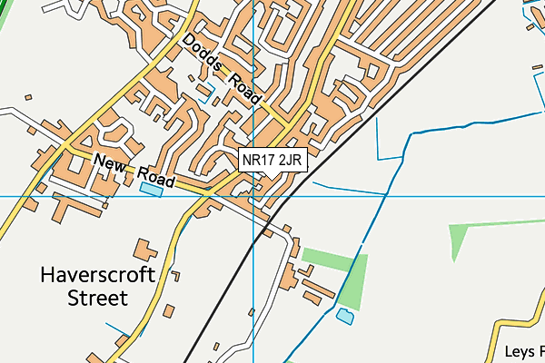 NR17 2JR map - OS VectorMap District (Ordnance Survey) NR17 2JR map - OS VectorMap District (Ordnance Survey)