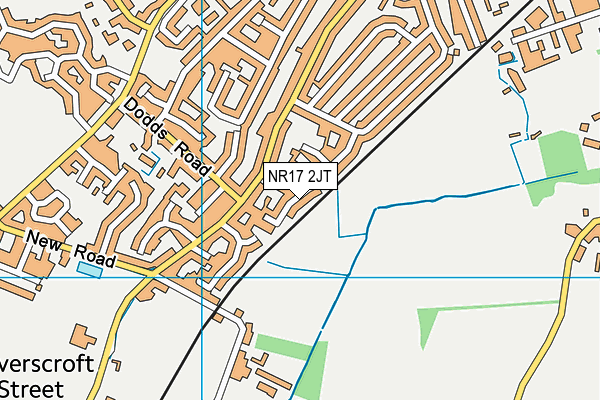 NR17 2JT map - OS VectorMap District (Ordnance Survey) NR17 2JT map - OS VectorMap District (Ordnance Survey)