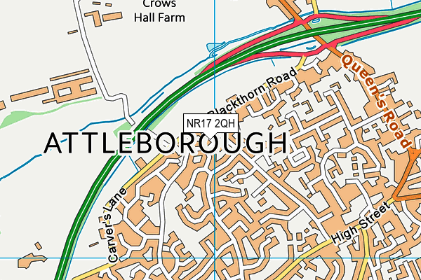 NR17 2QH map - OS VectorMap District (Ordnance Survey)