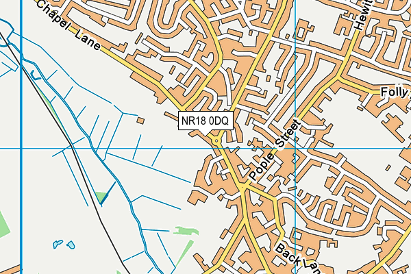 NR18 0DQ map - OS VectorMap District (Ordnance Survey)