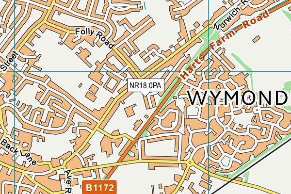 NR18 0PA map - OS VectorMap District (Ordnance Survey) NR18 0PA map - OS VectorMap District (Ordnance Survey)