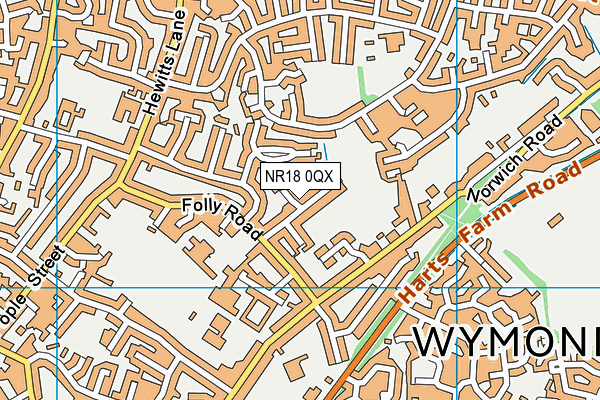 NR18 0QX map - OS VectorMap District (Ordnance Survey) NR18 0QX map - OS VectorMap District (Ordnance Survey)