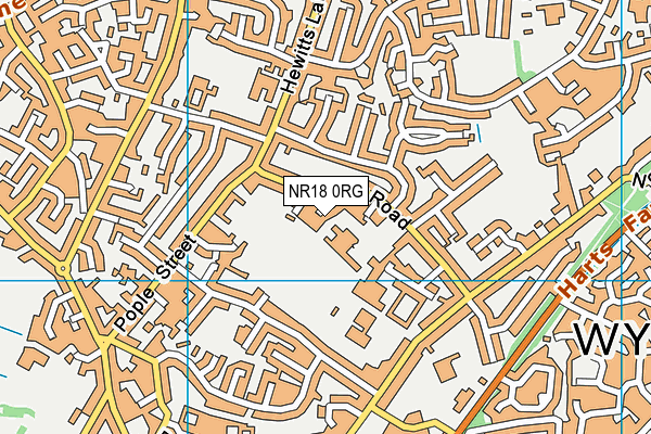 NR18 0RG map - OS VectorMap District (Ordnance Survey) NR18 0RG map - OS VectorMap District (Ordnance Survey)