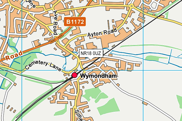 NR18 0UZ map - OS VectorMap District (Ordnance Survey) NR18 0UZ map - OS VectorMap District (Ordnance Survey)