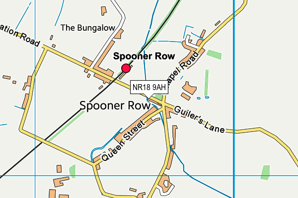 NR18 9AH map - OS VectorMap District (Ordnance Survey) NR18 9AH map - OS VectorMap District (Ordnance Survey)