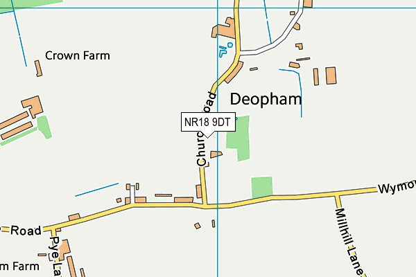NR18 9DT map - OS VectorMap District (Ordnance Survey) NR18 9DT map - OS VectorMap District (Ordnance Survey)