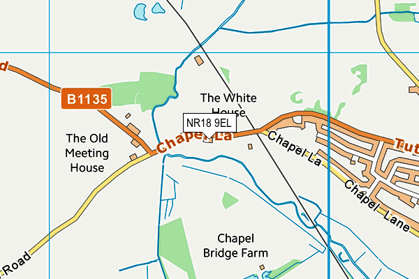 NR18 9EL map - OS VectorMap District (Ordnance Survey) NR18 9EL map - OS VectorMap District (Ordnance Survey)