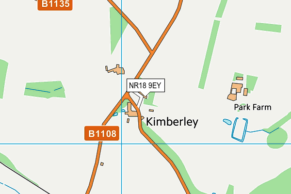 NR18 9EY map - OS VectorMap District (Ordnance Survey)