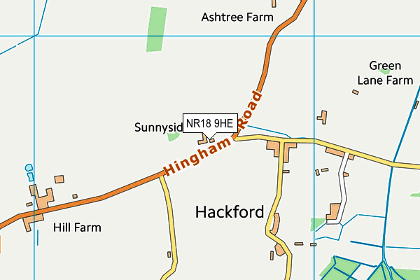 NR18 9HE map - OS VectorMap District (Ordnance Survey) NR18 9HE map - OS VectorMap District (Ordnance Survey)