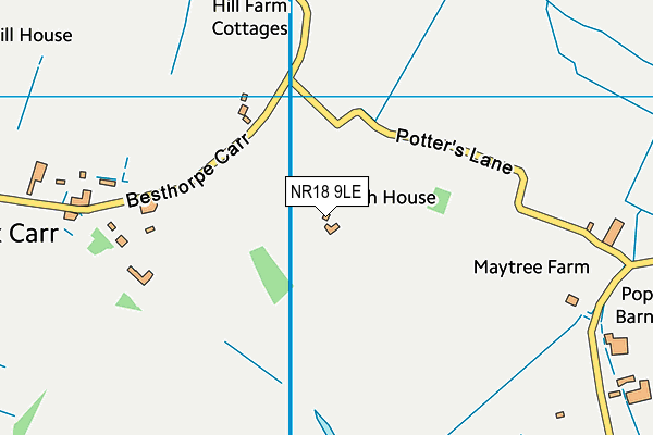 NR18 9LE map - OS VectorMap District (Ordnance Survey) NR18 9LE map - OS VectorMap District (Ordnance Survey)