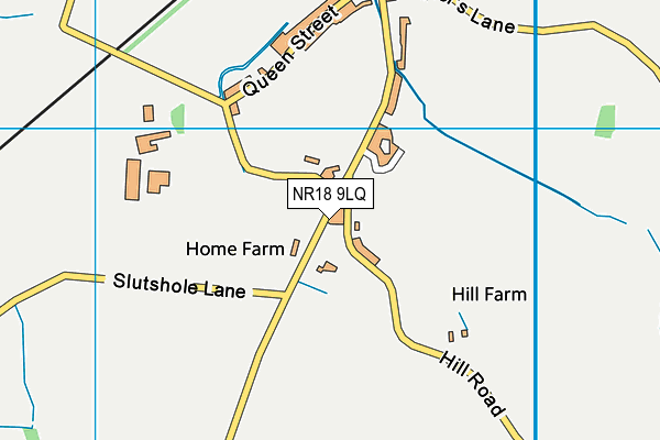 NR18 9LQ map - OS VectorMap District (Ordnance Survey)