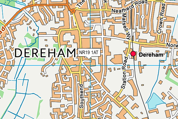 NR19 1AT map - OS VectorMap District (Ordnance Survey) NR19 1AT map - OS VectorMap District (Ordnance Survey)