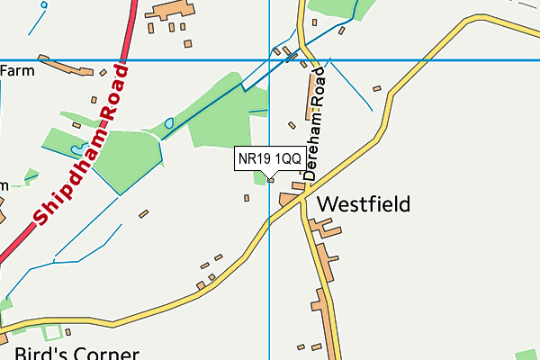 NR19 1QQ map - OS VectorMap District (Ordnance Survey) NR19 1QQ map - OS VectorMap District (Ordnance Survey)