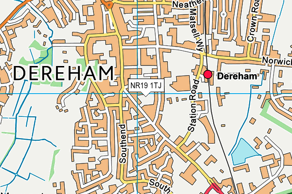 NR19 1TJ map - OS VectorMap District (Ordnance Survey) NR19 1TJ map - OS VectorMap District (Ordnance Survey)