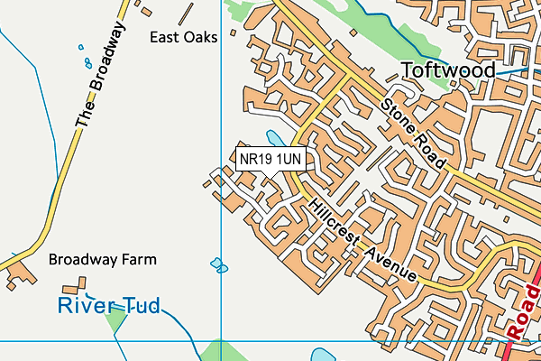 NR19 1UN map - OS VectorMap District (Ordnance Survey) NR19 1UN map - OS VectorMap District (Ordnance Survey)