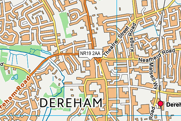 NR19 2AA map - OS VectorMap District (Ordnance Survey) NR19 2AA map - OS VectorMap District (Ordnance Survey)