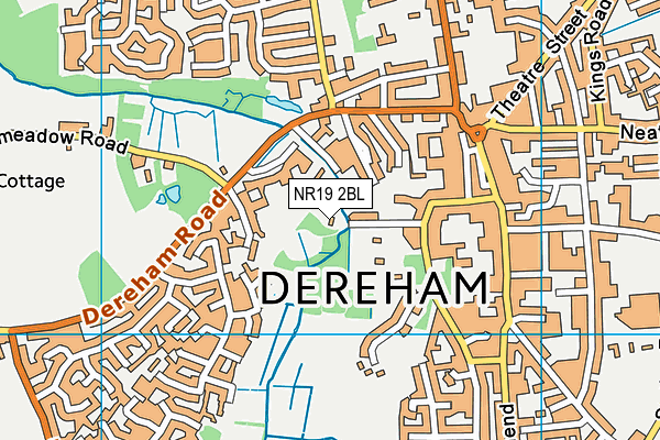 NR19 2BL map - OS VectorMap District (Ordnance Survey)