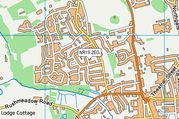 NR19 2EG map - OS VectorMap District (Ordnance Survey) NR19 2EG map - OS VectorMap District (Ordnance Survey)
