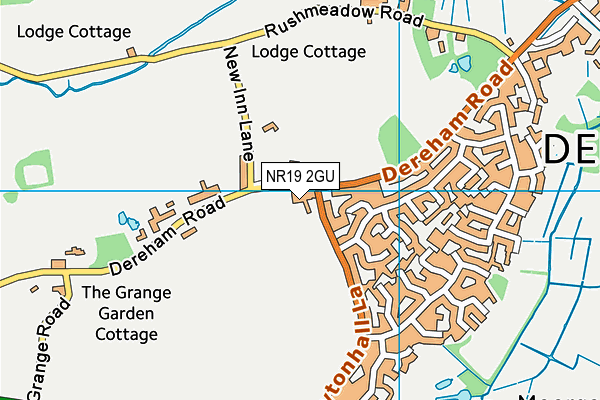 NR19 2GU map - OS VectorMap District (Ordnance Survey) NR19 2GU map - OS VectorMap District (Ordnance Survey)