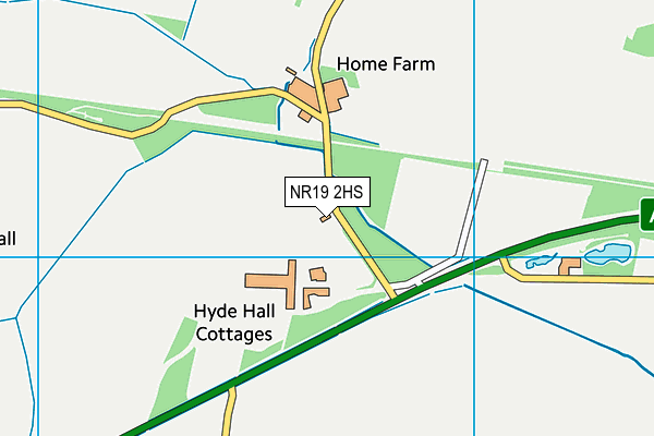 NR19 2HS map - OS VectorMap District (Ordnance Survey) NR19 2HS map - OS VectorMap District (Ordnance Survey)