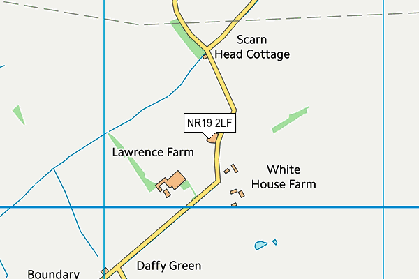 NR19 2LF map - OS VectorMap District (Ordnance Survey) NR19 2LF map - OS VectorMap District (Ordnance Survey)