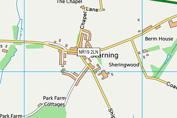 NR19 2LN map - OS VectorMap District (Ordnance Survey)
