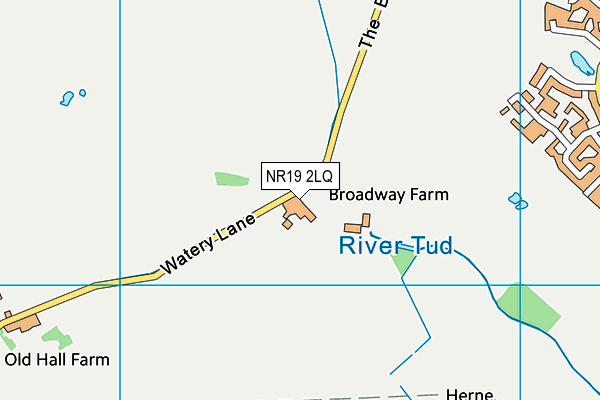 NR19 2LQ map - OS VectorMap District (Ordnance Survey)
