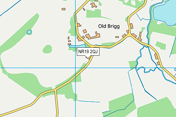 NR19 2QJ map - OS VectorMap District (Ordnance Survey)