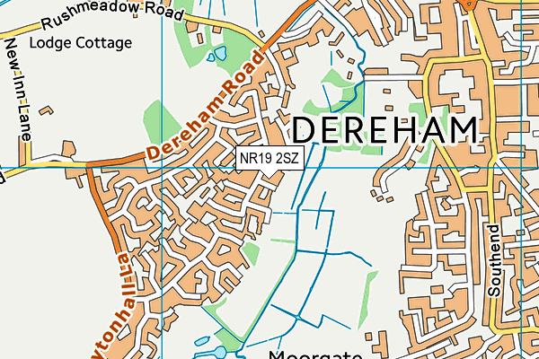 NR19 2SZ map - OS VectorMap District (Ordnance Survey) NR19 2SZ map - OS VectorMap District (Ordnance Survey)