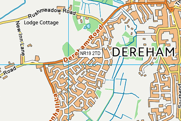 NR19 2TD map - OS VectorMap District (Ordnance Survey) NR19 2TD map - OS VectorMap District (Ordnance Survey)