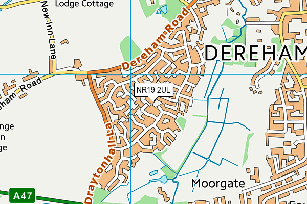 NR19 2UL map - OS VectorMap District (Ordnance Survey) NR19 2UL map - OS VectorMap District (Ordnance Survey)