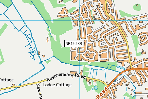 NR19 2XR map - OS VectorMap District (Ordnance Survey) NR19 2XR map - OS VectorMap District (Ordnance Survey)