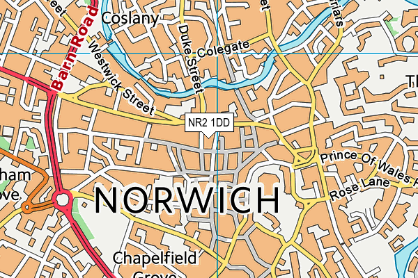 NR2 1DD map - OS VectorMap District (Ordnance Survey) NR2 1DD map - OS VectorMap District (Ordnance Survey)