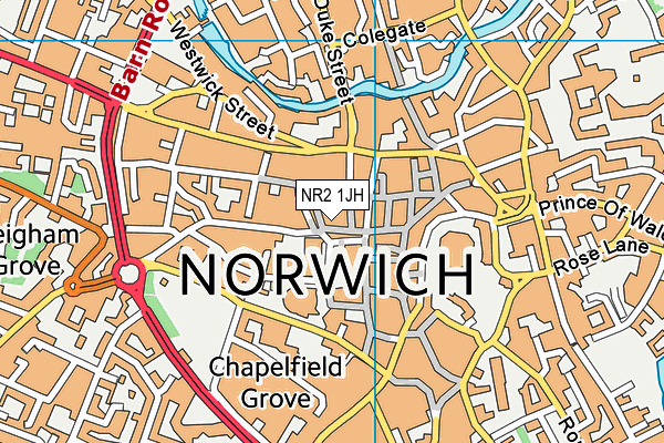 NR2 1JH map - OS VectorMap District (Ordnance Survey) NR2 1JH map - OS VectorMap District (Ordnance Survey)