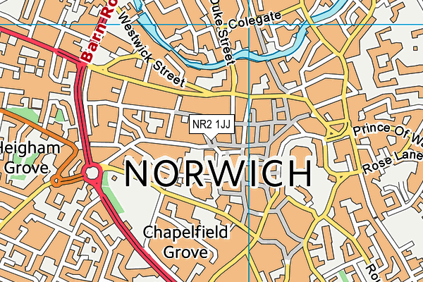NR2 1JJ map - OS VectorMap District (Ordnance Survey)