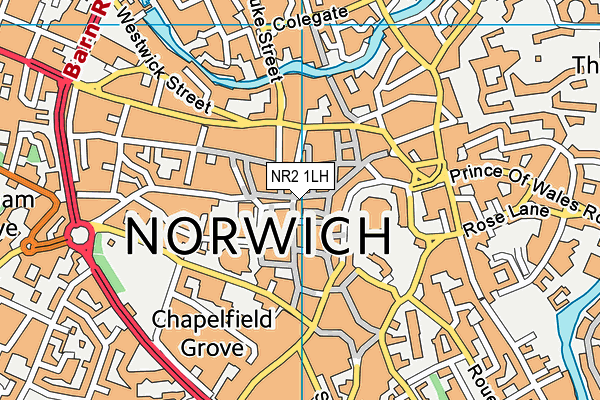 NR2 1LH map - OS VectorMap District (Ordnance Survey) NR2 1LH map - OS VectorMap District (Ordnance Survey)