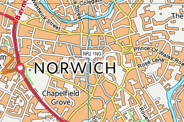 NR2 1NG map - OS VectorMap District (Ordnance Survey) NR2 1NG map - OS VectorMap District (Ordnance Survey)