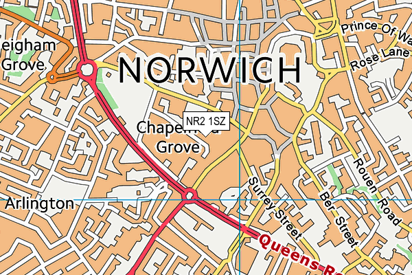 NR2 1SZ map - OS VectorMap District (Ordnance Survey) NR2 1SZ map - OS VectorMap District (Ordnance Survey)