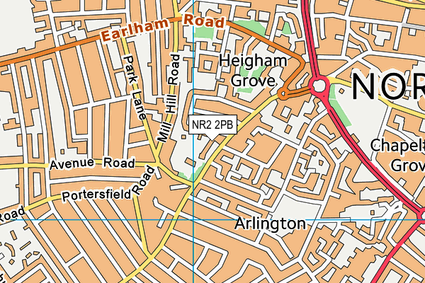 NR2 2PB map - OS VectorMap District (Ordnance Survey) NR2 2PB map - OS VectorMap District (Ordnance Survey)