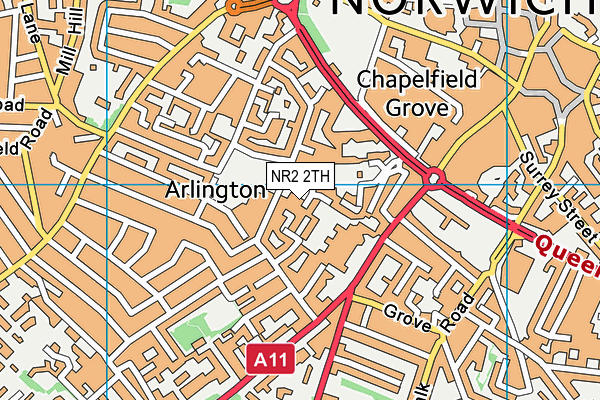 NR2 2TH map - OS VectorMap District (Ordnance Survey) NR2 2TH map - OS VectorMap District (Ordnance Survey)
