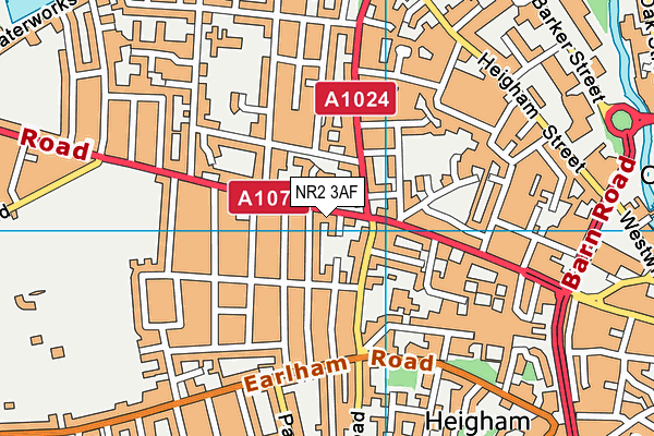 NR2 3AF map - OS VectorMap District (Ordnance Survey) NR2 3AF map - OS VectorMap District (Ordnance Survey)