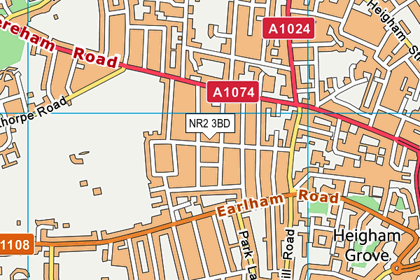 NR2 3BD map - OS VectorMap District (Ordnance Survey) NR2 3BD map - OS VectorMap District (Ordnance Survey)