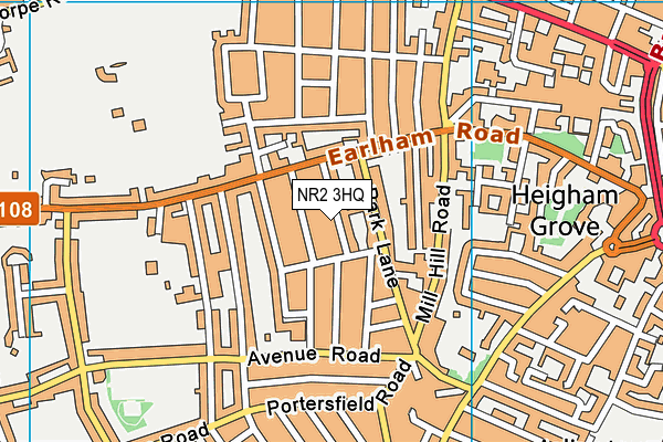 NR2 3HQ map - OS VectorMap District (Ordnance Survey) NR2 3HQ map - OS VectorMap District (Ordnance Survey)
